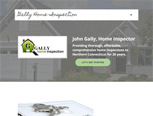 Tablet Screenshot of gallyhomeinspection.com